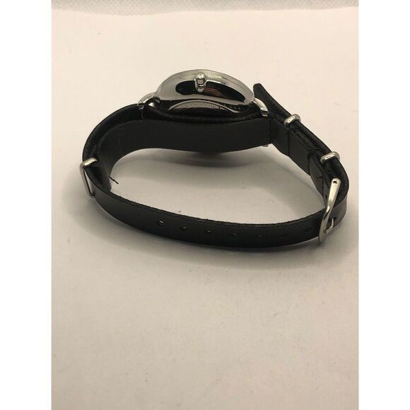 Skagen SKW2582 Women's Black Leather Analog Blue Dial Quartz Wrist Watch OP388 - Picture 9 of 9